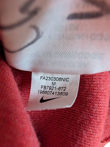 Nike Men’s Med Tech Fleece Hoodie Jacket Light University Red FB7921-672 Grunge - Picture 4 of 13