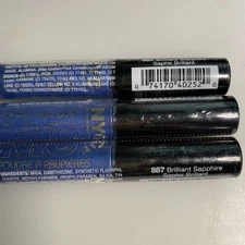 3x NYC New York color sparkle eye dust # 887 Brilliant Sapphire 0.105 oz. Sealed