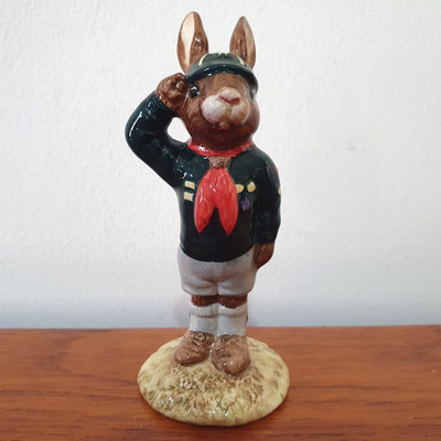 Royal Doulton BE REPARED Bunnykins Figur DB56 Bunny Rabbit Pfadfinder