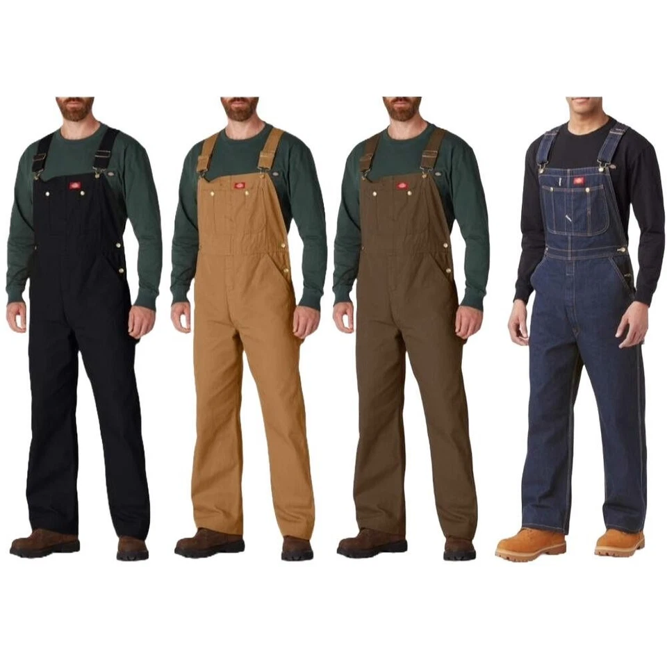 Mono Dickies para hombre cruzado espalda alta multi bolsillo con tirantes DB100