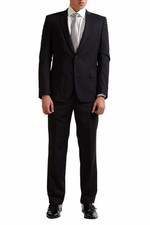 Versace Collection Men's Wool Dark Brown Two Button Suit Size 38 42 44