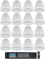 16 JBL Control 64P/T 4" 30w Commercial 70v Hanging Pendant Speakers Amplifier