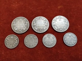92.5% Silver Canadian Coin Lot 1899 1919 #F4