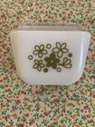 Vintage 1970s Pyrex Spring Blossom Crazy Daisy 501 B 1 1/2 Cup Refrigerator Dish