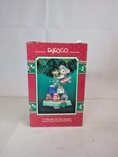 Nib VTG Enesco Treasury Ornament A Thimble Of The Season  Tailor Made Series D2