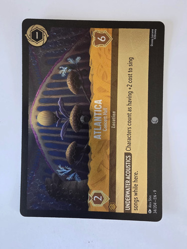 Disney Lorcana | Fabled | 34/204 | COLDFOIL | Atlantica - Concert Hall | Common