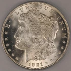 1921 Morgan Silver Dollar $1 MS65 Blast White Beautiful Example
