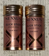 NEXXUS SLICK STICK STRONG HOLD HAIR STYLING WAX 2.33 oz FRIZZ & FLYAWAYS CONTROL