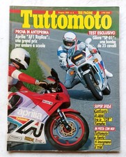 Rivista TUTTOMOTO - Aprilia AF1 Replica Gilera SP01 Yahama FZR- N.6 Giugno 1989