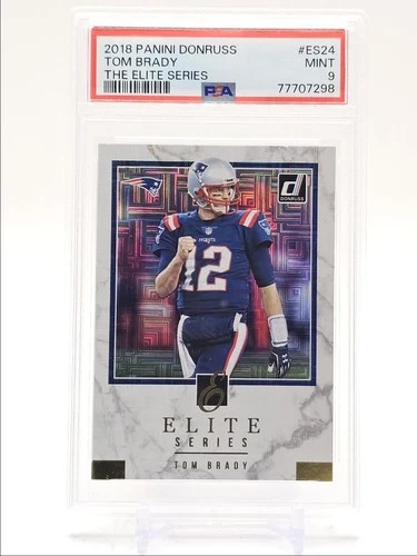 TOM BRADY 2018 DONRUSS ELITE SERIES FOOTBALL PATRIOTS PSA 9 Q5758