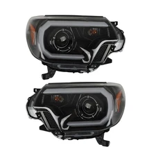 For Toyota Tacoma 2012 2013-2015 Headlights Left+Right Clear Halogen w/ LED DRL