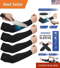 Versatile UV Protective Arm Guards - 2 Pairs Cut Resistant Sleeves for All Tasks