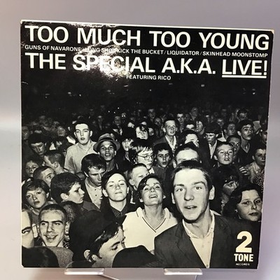 The Special A.K.A. LIVE! Too Much Too Young 7'' EP Two Tone Record Label 1980