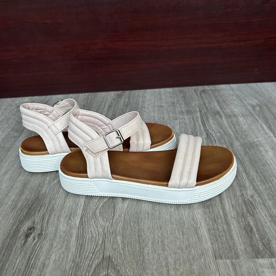 Mia Girl's Little Ellen Lightweight Sandals Strap Shoes Blush Pink Size 5M - Image 3 of 4