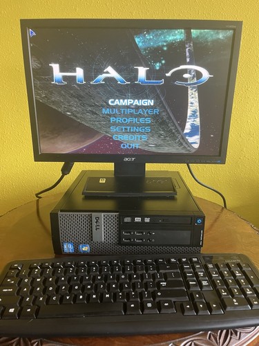 Dell i7 QuadCore DUAL BOOT Windows XP Gaming PC, Win 10, Games, SSD, Radeon 2400