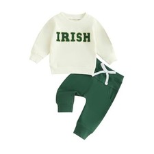 Toddler Baby Boy St Patricks Day Outfit Irish 18-24 Months White Green