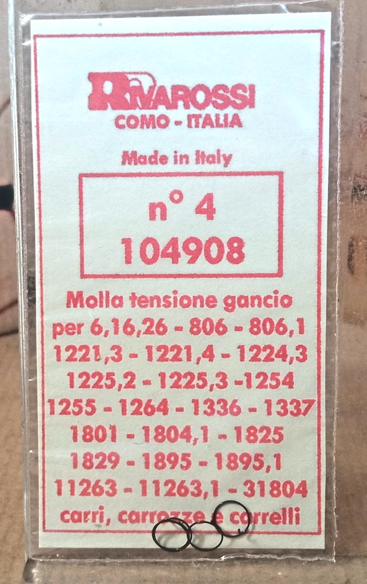 5 Molle Di Ricambio M&auml;rklin 65 Mm Per Carrelli H0 &ndash; Hannes Technische Federn