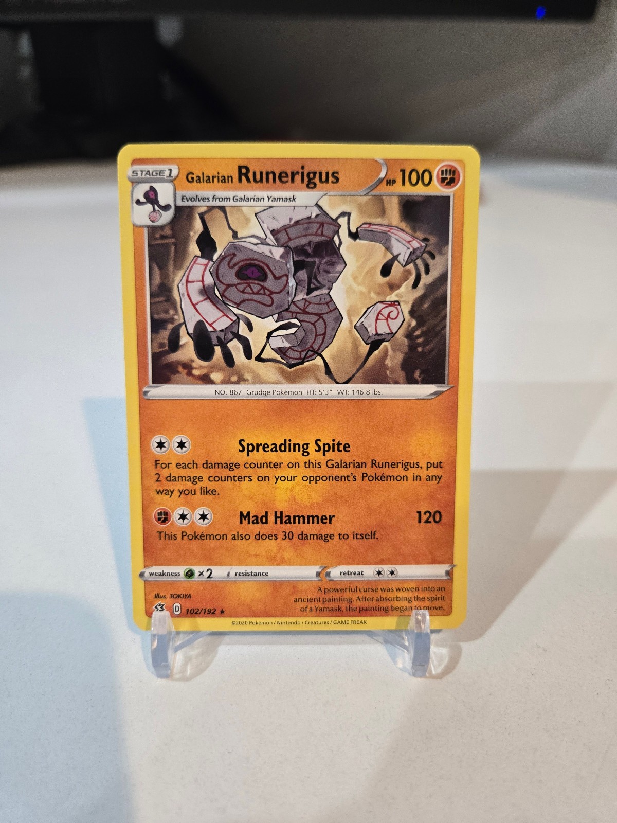Galarian Runerigus 102/192 Rebel Clash Rare
