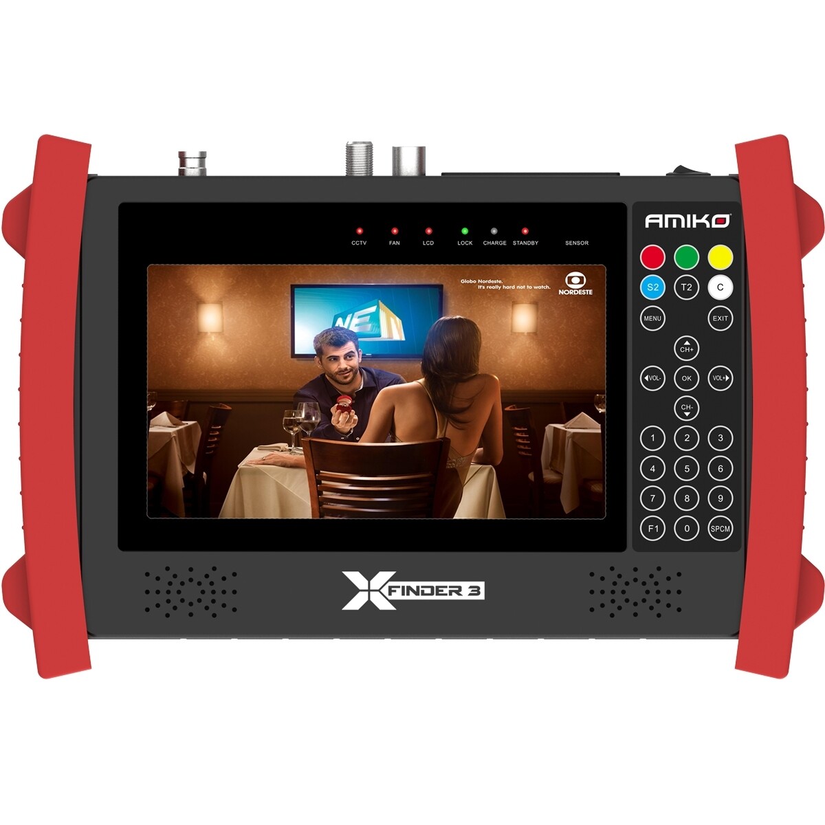 Thumbnail - Amiko X-finder 3 Hd Dvb-s/s2 + C/t/t2 Satfinder Lcd Display Messgerät