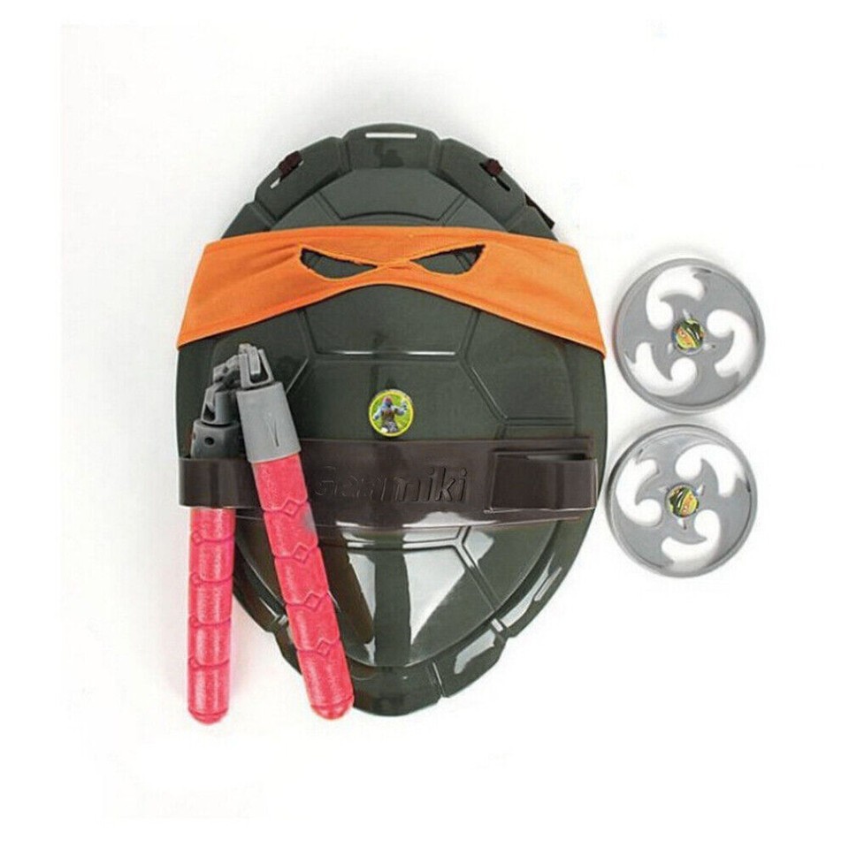 _Kids Boys Teenage Ninja Turtles Party Costume Back Shell Mask Cosplay