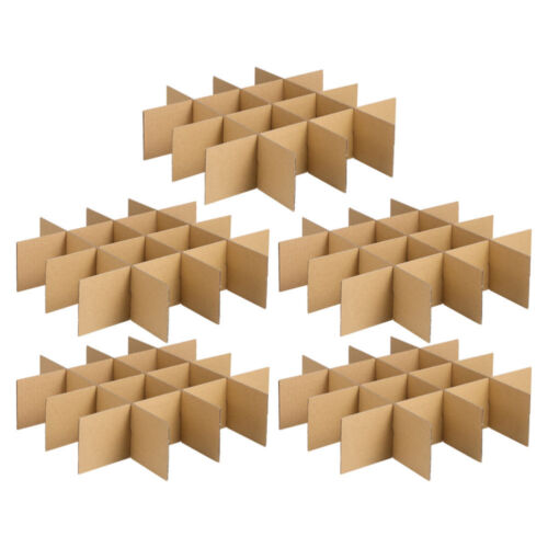 5 Pack Shipping Box Divider Cardboard Packaging Box For Glassware Moving Box