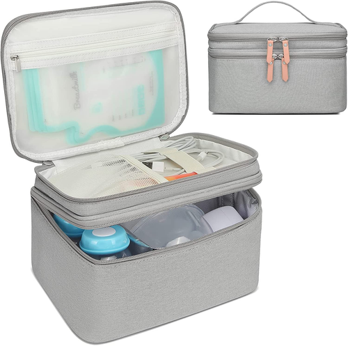 Breast Pump Bag for Hands-Free Wearable Breast Pumps、Bottles,Pump Parts, and Sto - Picture 10 of 12