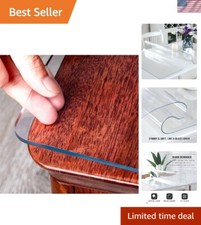 Transparent 2mm Table Cover - Stain, Spill Heat Resistant for Modern Homes
