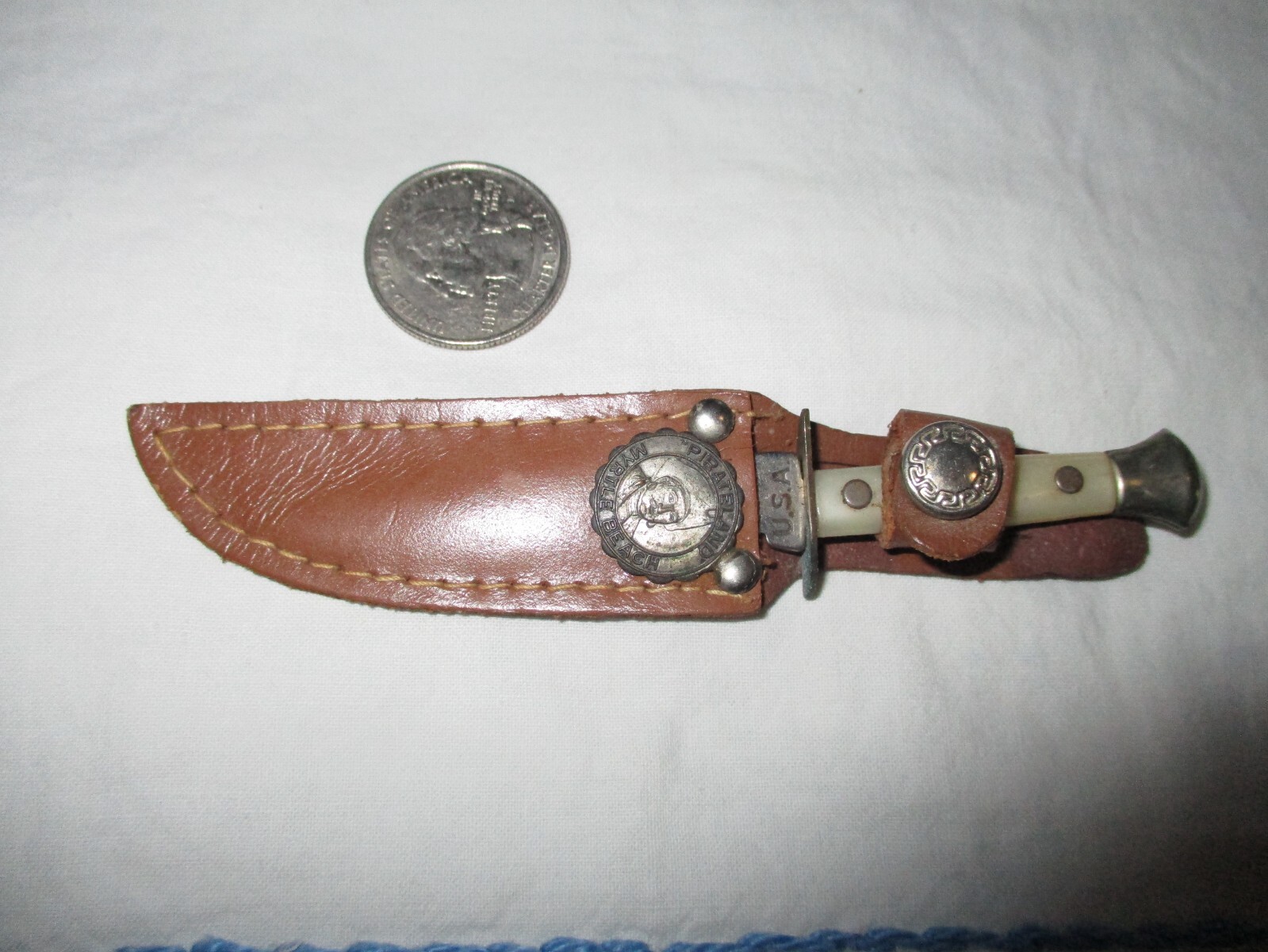 Vintage Miniature Pirate Land Myrtle Beach Souvenir Dagger Knife w