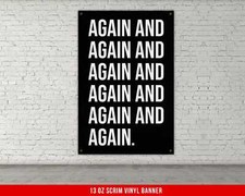 Motivational Home Gym Banner - Inspirational Weightlifting Wall Decor