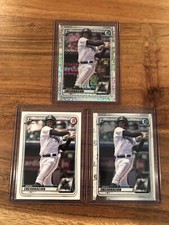 Jerar Encarnacion Lot 2020 1st Bowman Chrome Mojo Refractor; Base; Paper Rookie