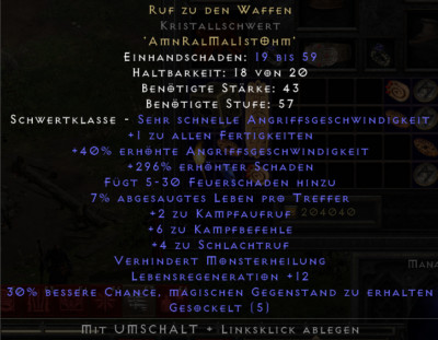 ROTW NON LADDER  SOFTCORE ENIGMA INFINITY CTA HOTO DIABLO 2 RESURRECTED D2R SC