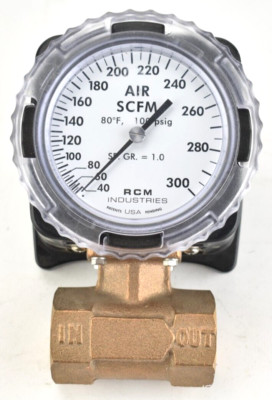RCM Industries 1-71-R-300-I Differential Pressure Flow Meter, 180PSIG Max, 212°F
