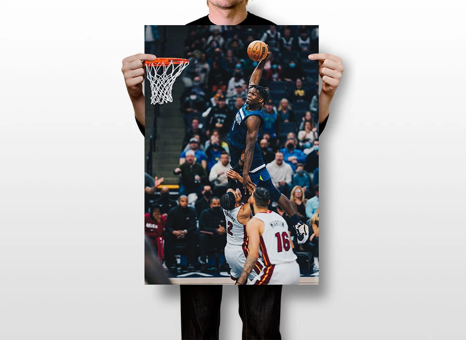 Arte de pared del equipo Atleta Anthony Edwards Minnesota Timberwolves - PÓSTER 20"x30" Foto 3 de 3