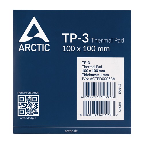 ARCTIC TP-3 Premium Performance Thermal Pad 100 x 100 mm, 1 mm - Picture 4 of 5