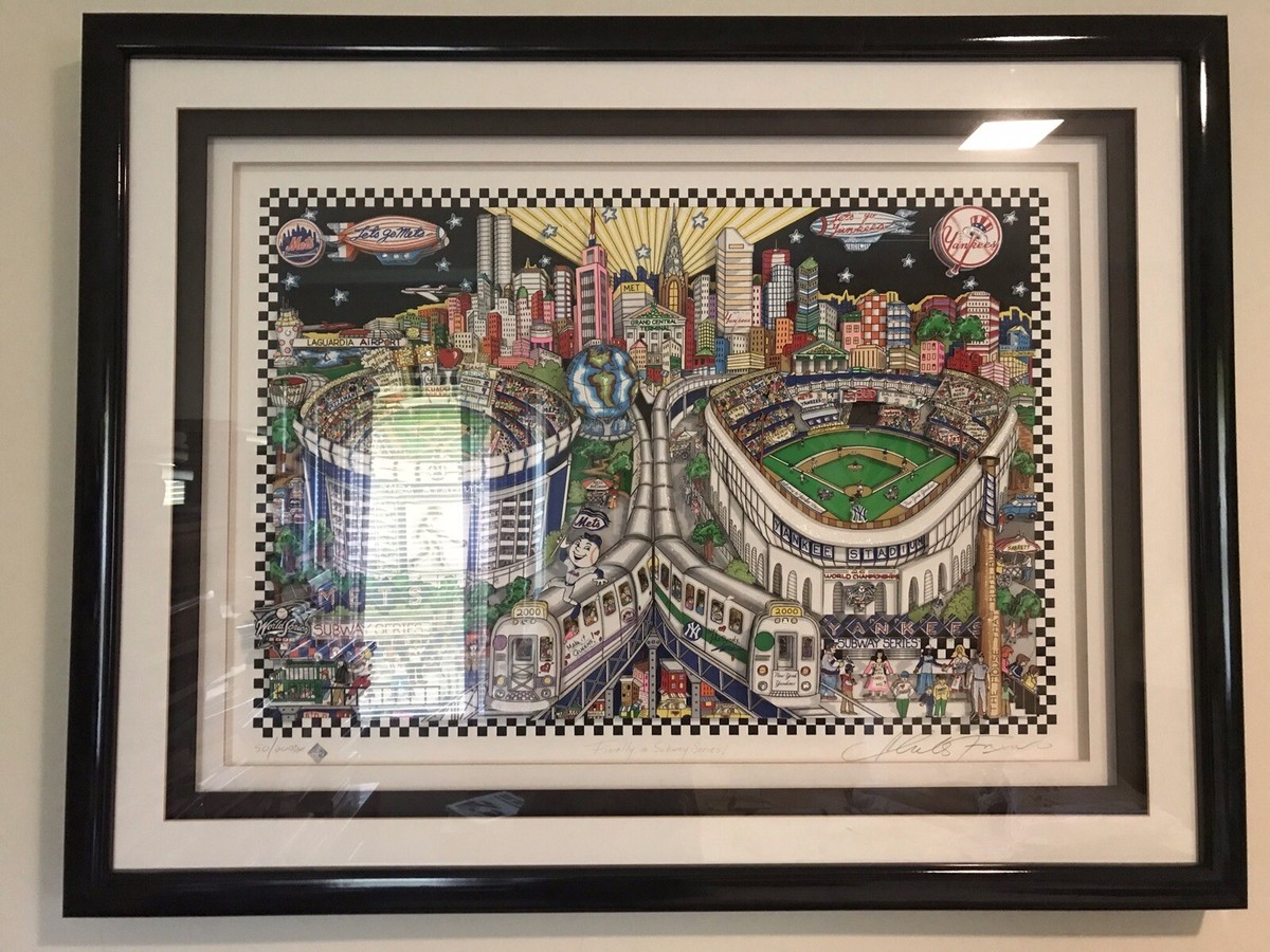 Charles Fazzino Framed “Finally A Subway Series” #50/200 DX