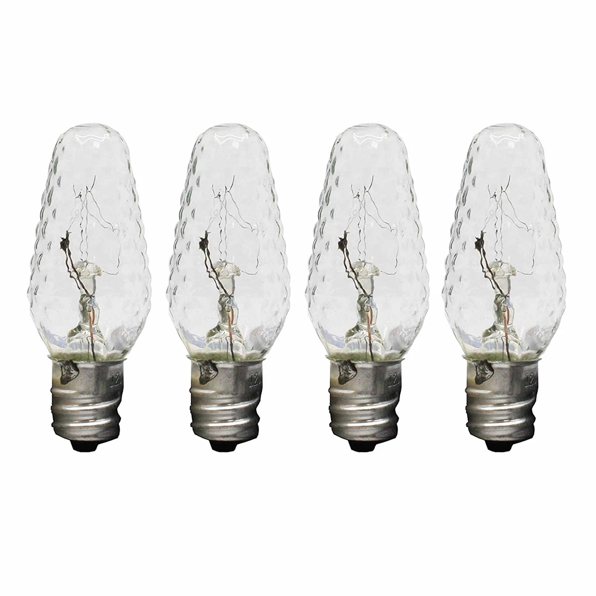 4 X Mini Crystal Faceted Night Light Bulbs 5 Watt Lighting 120V
