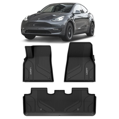 Lasfit Floor Mats for Tesla Model Y 20202022 2023 All Weather Liners