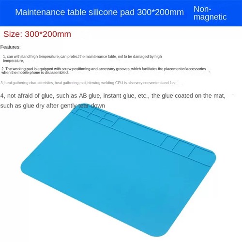 Uhrmacher Gummi Bank Matte Pad Antirutsch Schmuck Uhr Reparatur Werkzeuge Blau - Bild 7 von 12