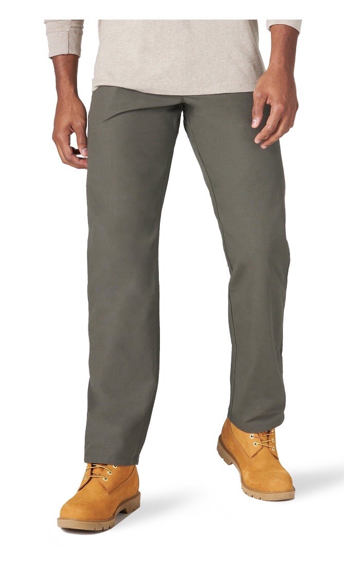 Men's Wrangler Relaxed Fit Green Workwear Technician Pants Size