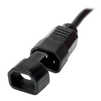 Plug Lock Insert PLC13BK Adapter für IEC C14 Kaltgerätebuchse Kaltgerätestecker