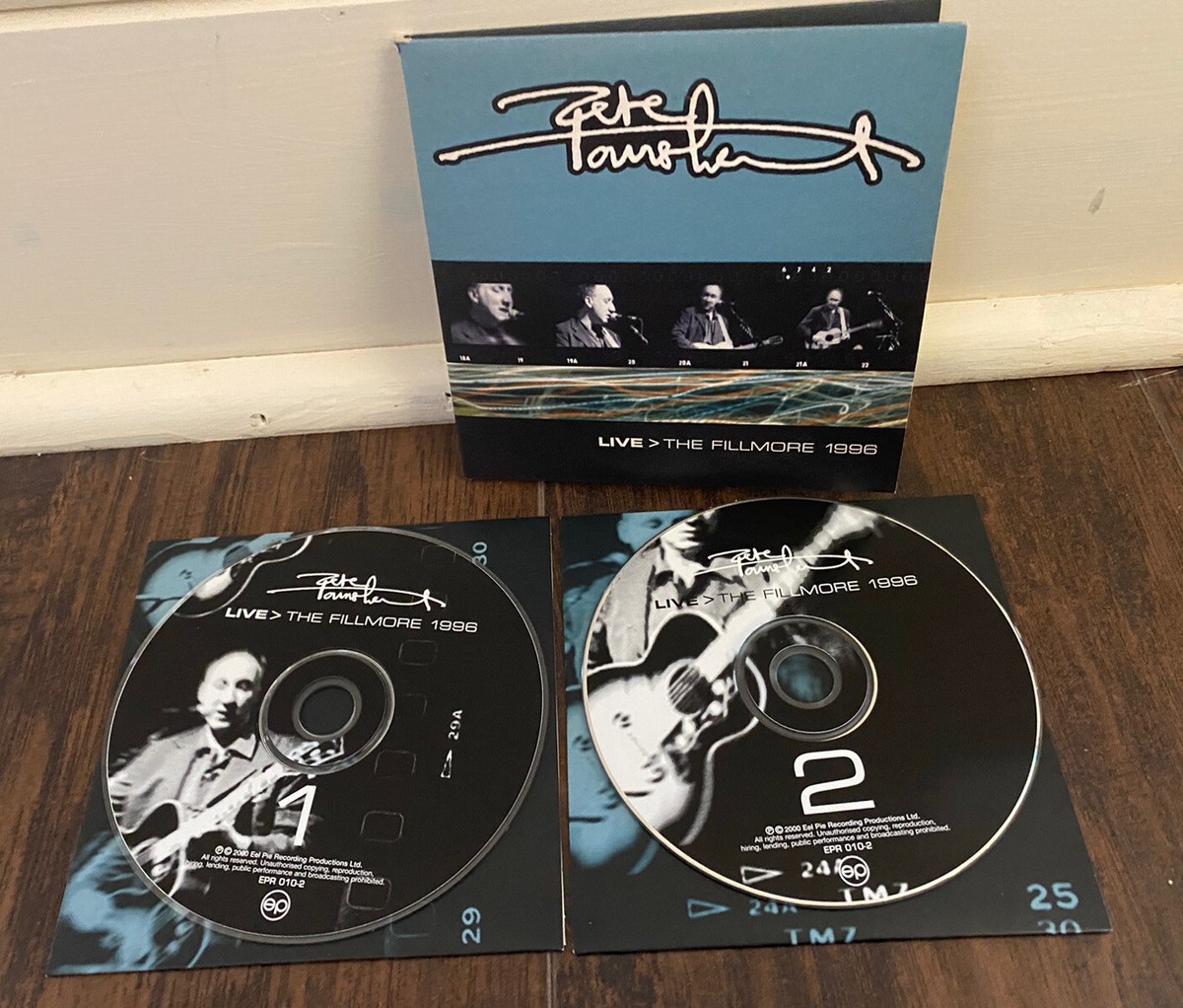 Pete Townshend Live The Fillmore 1996 2 CD. Eel Pie EPR 010