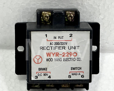 Woo Yang WYR-2290 Rectifier Unit AC 200/220V