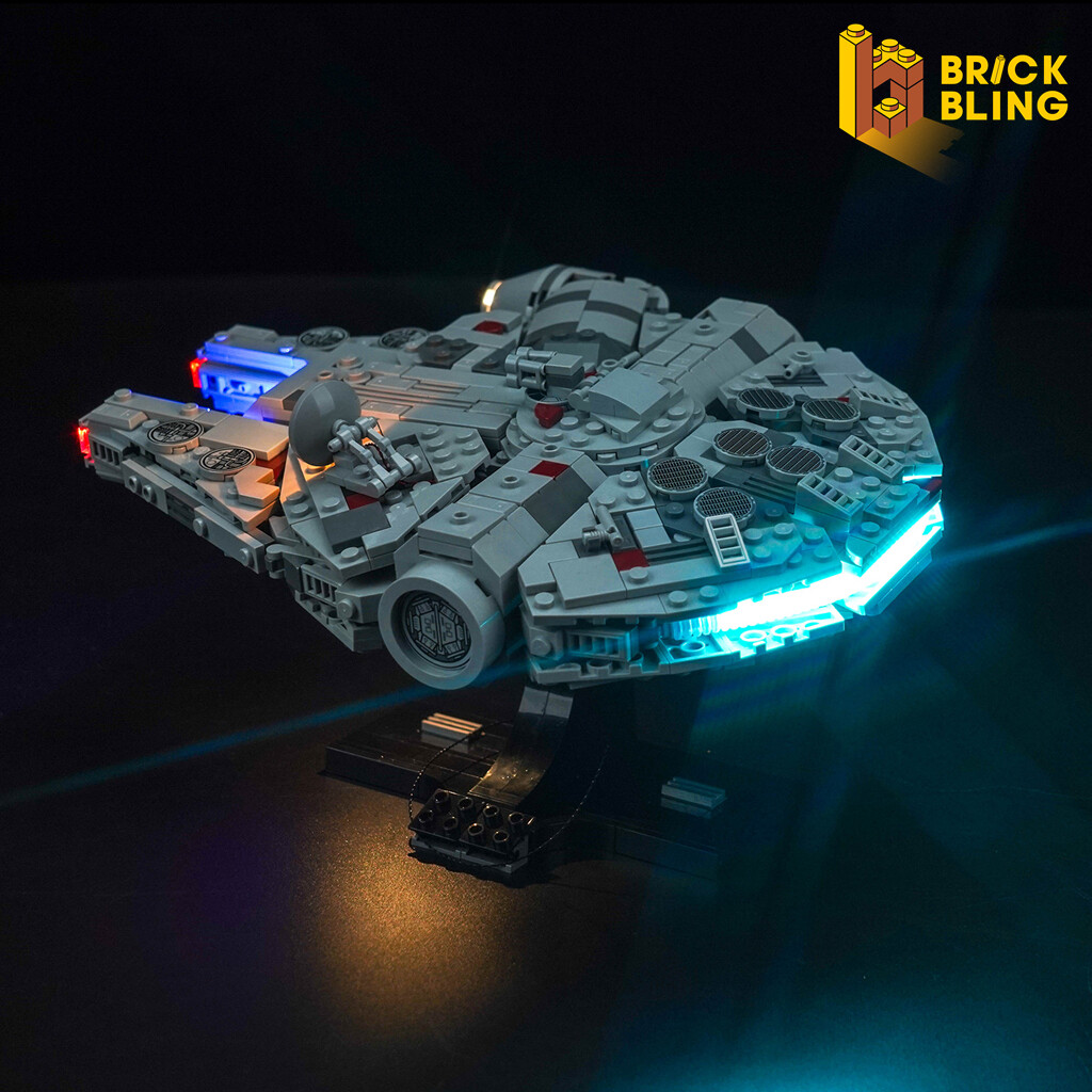 LED Light Kit for LEGO Millennium Falcon 25th Starship 75375 DIY