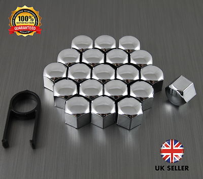 Wheel Nut Covers 17mm Chrome TPi x 20