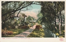 Malden Massachusetts Antique Postcard Entrance To Coytmore Lea Park