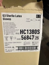 KimTech 56847 HC1380S  G3 Sterile Latex Gloves Size 8.0-Partial case of 60