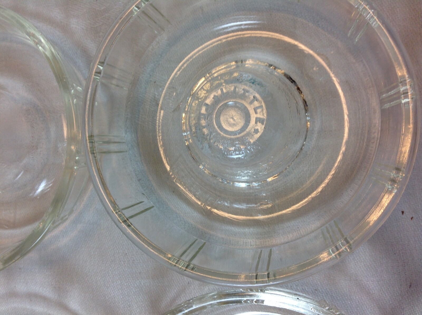 6 Vintage Glasbake Little Princess Clear Glass Mini Bundt Baking Dish