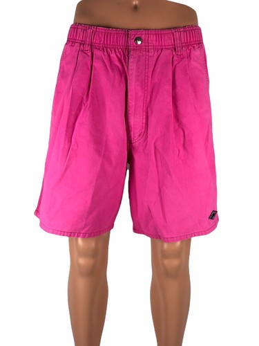 Ocean Pacific OP Men’s Large Cotton Shorts Long Riders Surfer Pink Vintage Rare - Picture 2 of 11