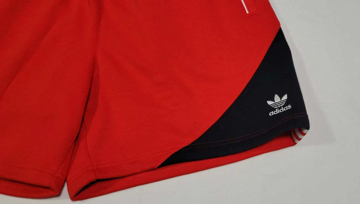 Red adidas rugby shorts 2025