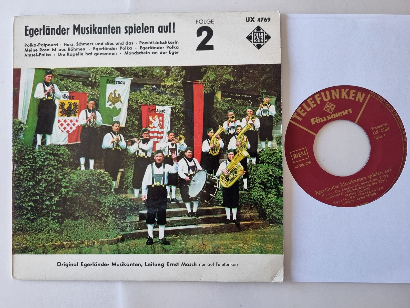 Ernst Mosch - Egerländer Musikanten spielen auf! Folge 2/ 7'' Vinyl EP Germany
